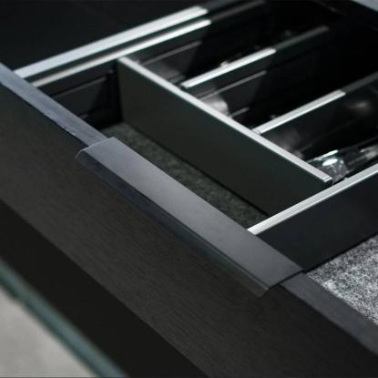 Beslag Design Curve greb, 128 mm, mat sort