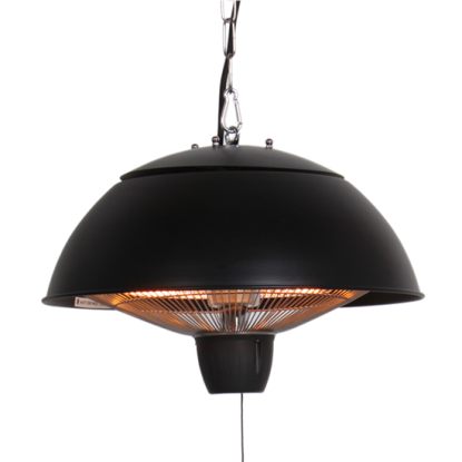HORTUS Terrassevarmer hængemodel 600/1500 W, HA, Ø42 cm, sort