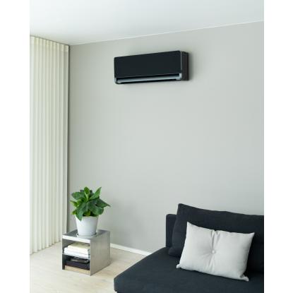 ELL Front luft-til-luft varmepumpe, 12 kW, dark/black, 110 m²