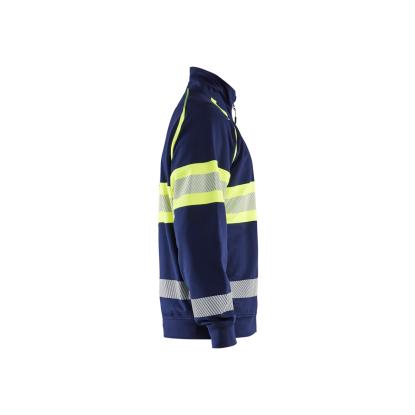 Blåkläder 3551 high vis sweatshirt, marineblå/hi-vis gul