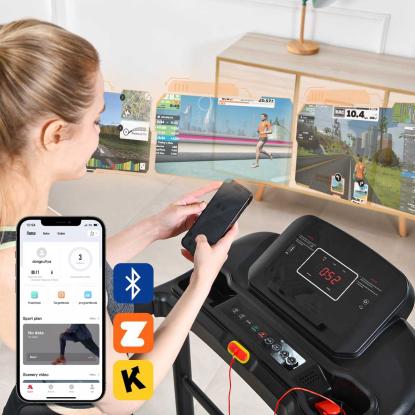 Viking Sports løbebånd med bluetooth, foldbart, op til 10 km/t