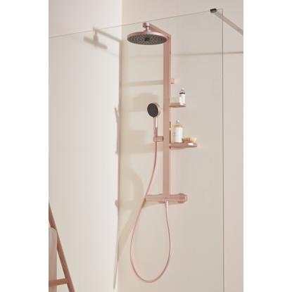 Ideal Standard Alu+ brusesystem med termostatfunktion, vandbesparende, rosé