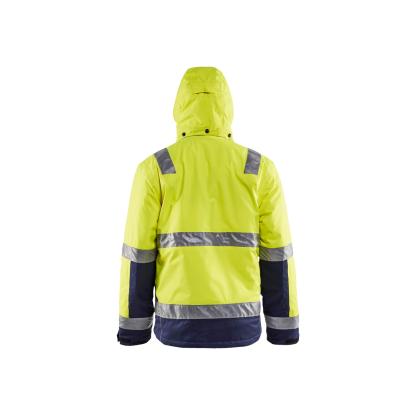 Blåkläder 4870 high vis vinterjakke, hi-vis gul/marineblå