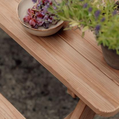 PLUS Tiny bord/bænkesæt til børn, ThermoWood, 90 cm