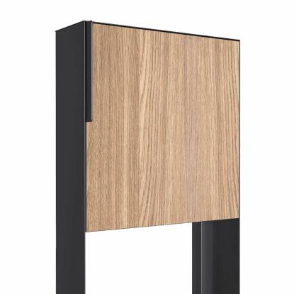 Bravios Porto postkasse med stander, HPL front, antracit