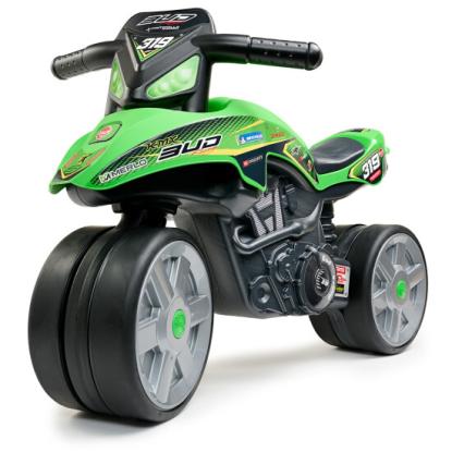 FALK Bud Racing motorcykel, 50 x 75,5 x 40 cm, grøn