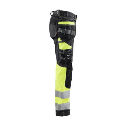 Blåkläder 7196 dame high vis buks med stretch, sort/hi-vis gul