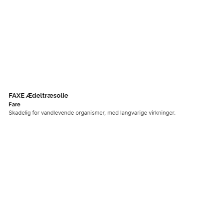 FAXE Ædeltræsolie, natur - 0,75 liter