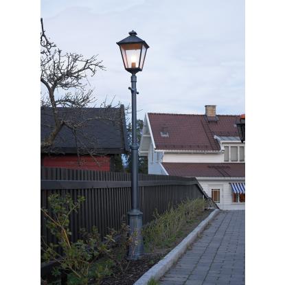 Norlys London Big lygtepæl med 1 lygtehoved, E27, IP54, hvid