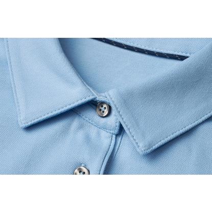Seven Seas S523 poloshirt, økologisk, dame, lys blå