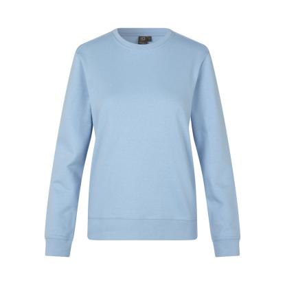 ID PRO Wear CARE 0381 sweatshirt, ubørstet, dame, lys blå