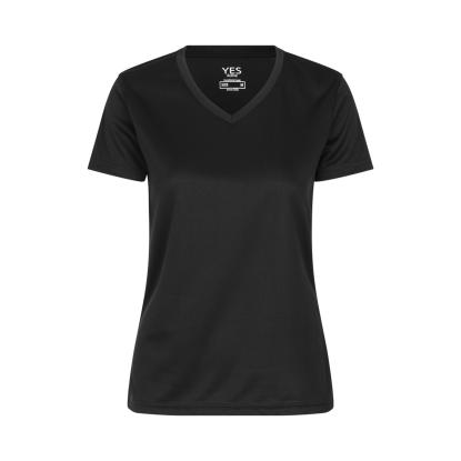 ID 2032 YES Active T-shirt, dame, sort