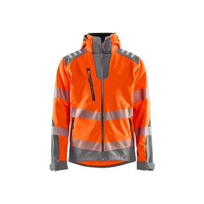 Blåkläder 4491 high vis softshelljakke, hi-vis orange/mellemgrå
