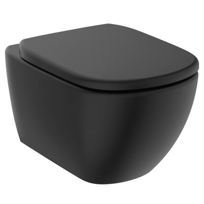 Ideal Standard Tesi væghængt toilet, sampak, silk black