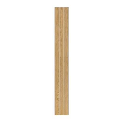 I-Wood Basic 3-lamel akustikpanel, klar olieret, beige filt og sort kerne, egefiner, 17 x 300 mm 