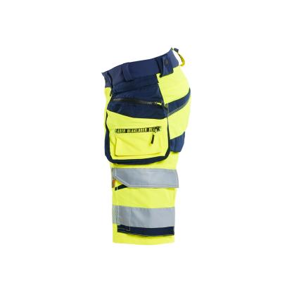 Blåkläder 1120 high vis shorts 4-vejs stretch, hi-vis gul/marineblå