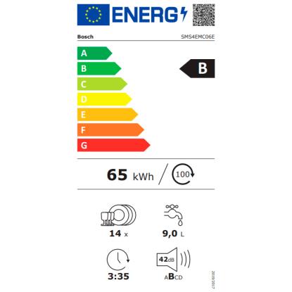 Bosch SMS4EMC06E fritstående opvaskemaskine