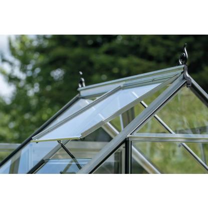 Halls Icon 6 drivhus 2,5 m², alu, 3 mm glas