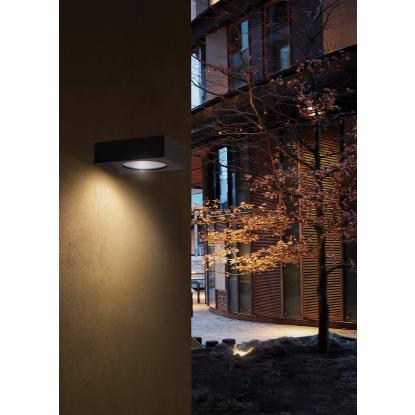Norlys Hitra LED udendørs væglampe, 17,5W, IP65, grafit