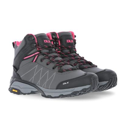 DLX ARLINGTON II vandtætte vandrestøvler med vibram sål, dame, grå/pink