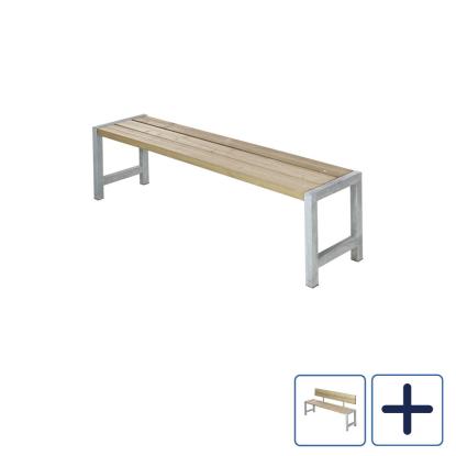 PLUS Plank plankebænk, ThermoWood®, gyldenbrun/fyr