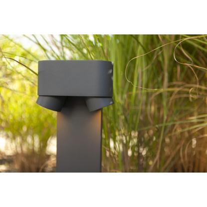 LUTEC CYPRES udendørs bedlampe, 2 lyskilder, H75 cm, GU10, IP44, mørk grå