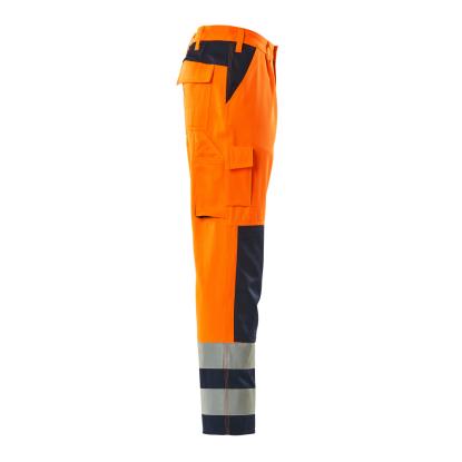 MASCOT SAFE COMPETE Olinda arbejdsbukser med knælommer, hi-vis orange/marine