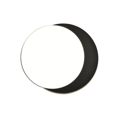 LUTEC GOLETA udendørs LED væglampe, Ø30 cm, IP54, sort