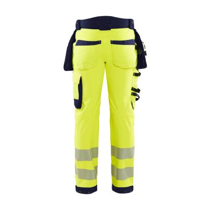 Blåkläder 1820 high vis softshell buks, hi-vis gul/marineblå