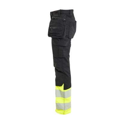 Blåkläder 7030 dame high vis buks stretch, sort/hi-vis gul