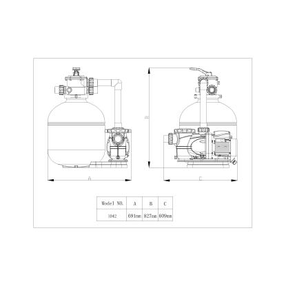 Swim & Fun Pro Classic filtersystem, 600W