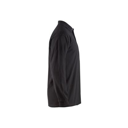 Blåkläder 3374 flammehæmmende polo lang ærme inherent, sort