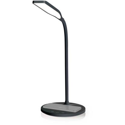 Nedis LED skrivebordslampe, Ø17 x 59 cm, sort