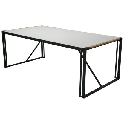 Venture Design Texas havebord, sort/lysegrå, 100 x 200 cm