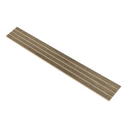 I-Wood Basic 4-lamel akustikpanel, sort olieret, beige filt og lys kerne, egefiner, 16 x 300 mm 