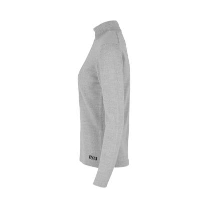 Seven Seas S661 The cardigan med lynlås, merino, dame, lys grå melange