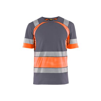 Blåkläder 3421 high vis t-shirt, mellemgrå/hi-vis orange