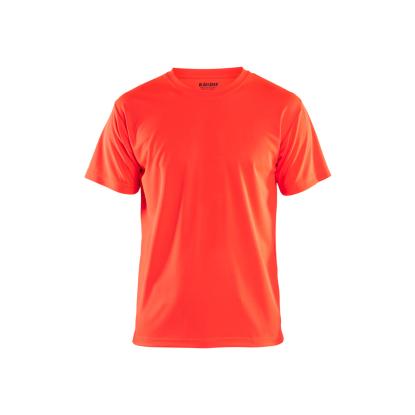 Blåkläder 3331 funktions t-shirt uv-protection, hi-vis rød