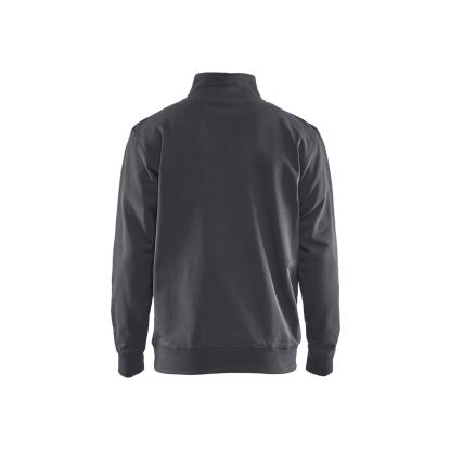 Blåkläder 3353 sweatshirt half zip, mellemgrå/sort