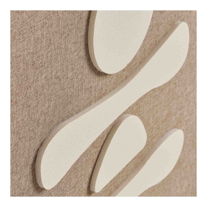 Diva relief vægdekoration No. 1, brun/beige, 50 x 70 cm