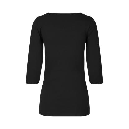 ID 0597 Stretch T-shirt med korte ærmer, dame, sort