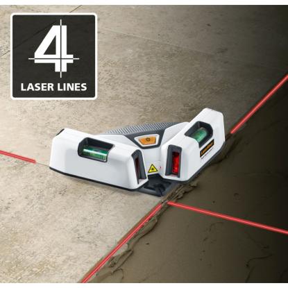 Laserliner Super Square-Laser 4 gulvlaser, 90°, rød