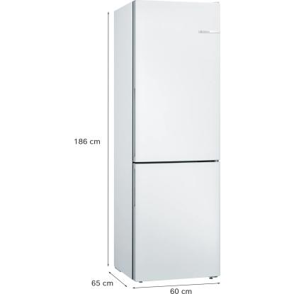 Bosch KGV362WEAS fritstående kølefryseskab, 214 + 94 liter