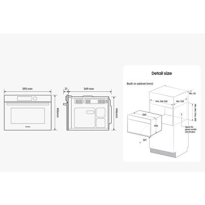 Samsung NQ5B4553FBB/U1 kombiovn, 50 liter