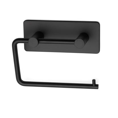Habo Angle toiletpapirholder, selvklæbende, sort