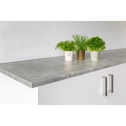 Wallmann Original Design bordplade, grå laminat, 3000 x 635 x 28 mm