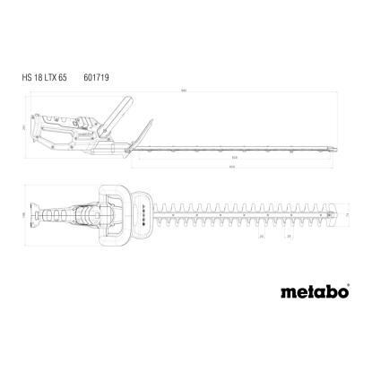 Metabo HS 18 LTX 65 hækkeklipper, 18V, uden batteri og lader