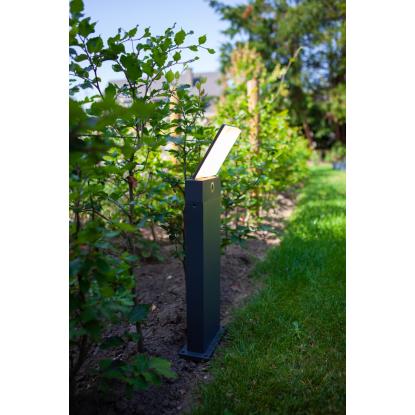 LUTEC PANO udendørs LED bedlampe, 1 lyskilde, H63,5 cm, IP54, mørk grå