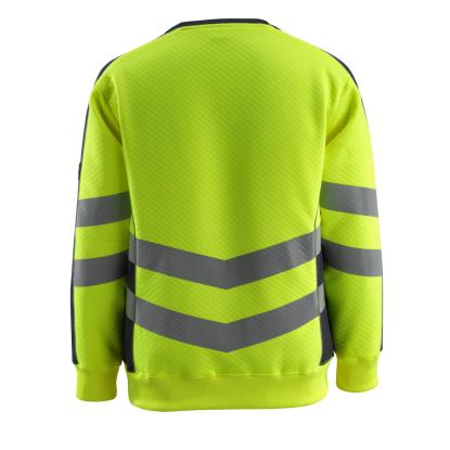 MASCOT SAFE SUPREME Wigton sweatshirt, hi-vis gul/mørk marine