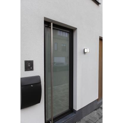 LUTEC DOBLO udendørs LED væglampe, 11 x 11 cm, 3000K, IP54, mørk grå